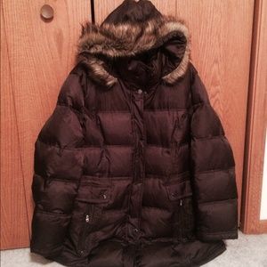 Brown puffy winter coat!