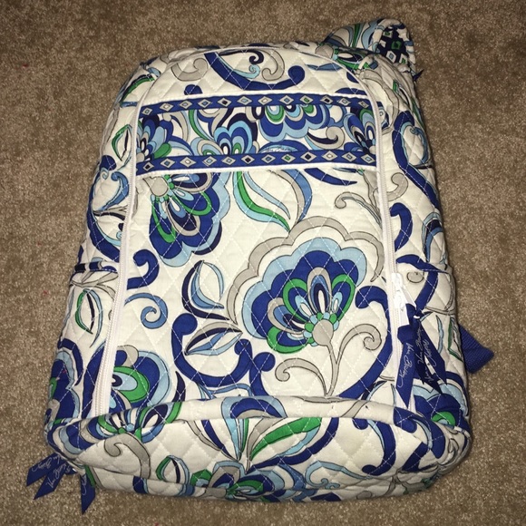 Vera Bradley Laptop Backpack - Mediterranean Blue