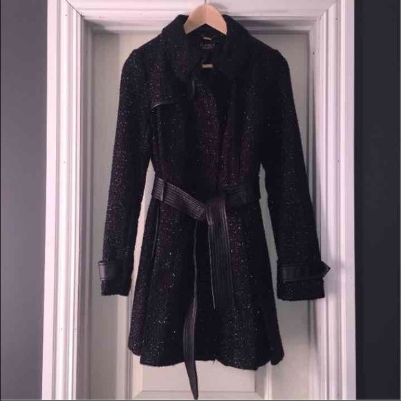NWOT XS Victoria Secret black coat
