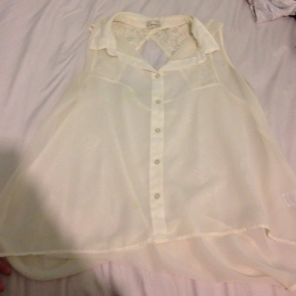 pacsun sheer lace top