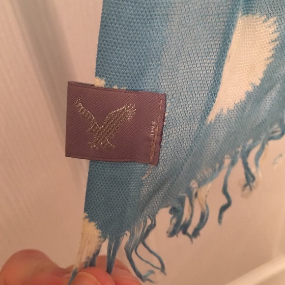 Blue and white American Eagle scarf - Picture 2 of 2