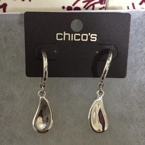 Silver Chico's Teardrop Earrings
