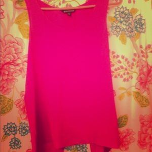 Hot pink chiffon tank