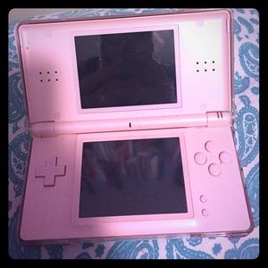 Pink NintendoDs lite with case