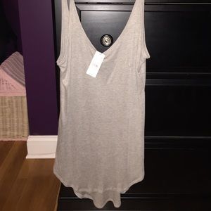 Large Gray Slouch Tank
