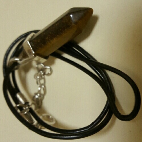 Tigers eye point neckalce