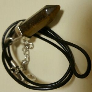 Tigers eye point neckalce