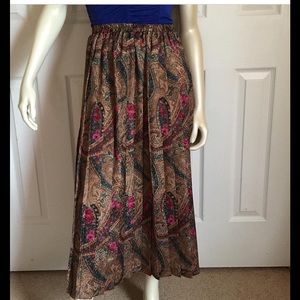 Paisley Vintage Pleated Skirt (Final Price)