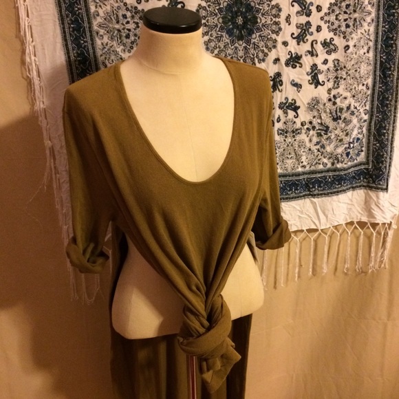 NWT Free People Side Slit Tunic