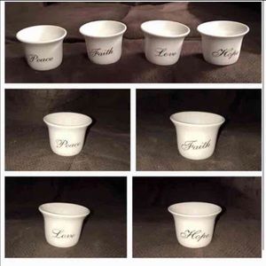 Inspirational votive/tea light holders