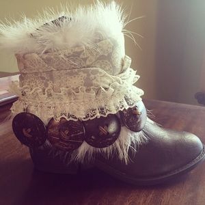 Handcrafted Upcycled Boho Booties