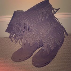 Minnetonka Fringe Boots