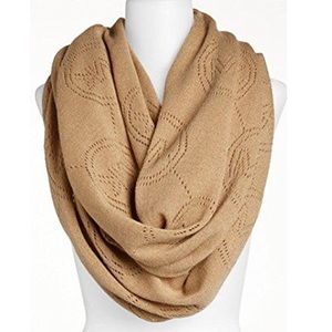 Black Michael Kors Monogram infinity scarf
