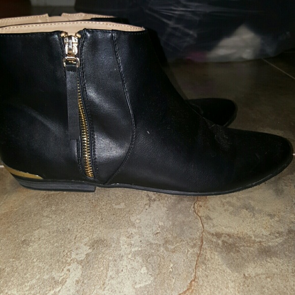 Black ankle boots