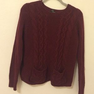 Burgundy Sweater