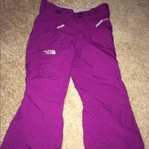 North Face Snow Pants. Girls size 6.