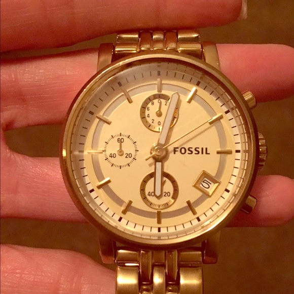Fossil Gold Watch