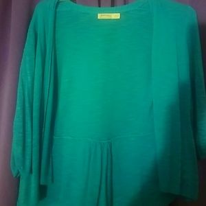 Loose teal light sweater