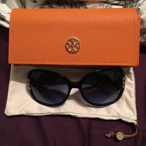 Tory Burch Oversized T-Hinged Sunglasses