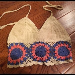 Crochet top URBAN OUTFITTERS