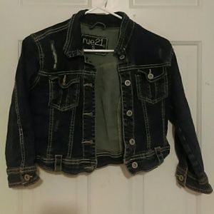Rue 21 3/4 Sleeve Jean Jacket