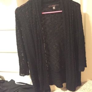 NWOT super cute black knit cardigan