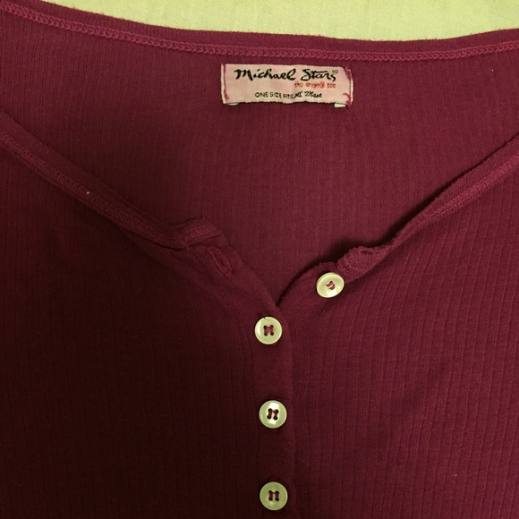 Michael Stars 3/4 sleeve, ribbed top