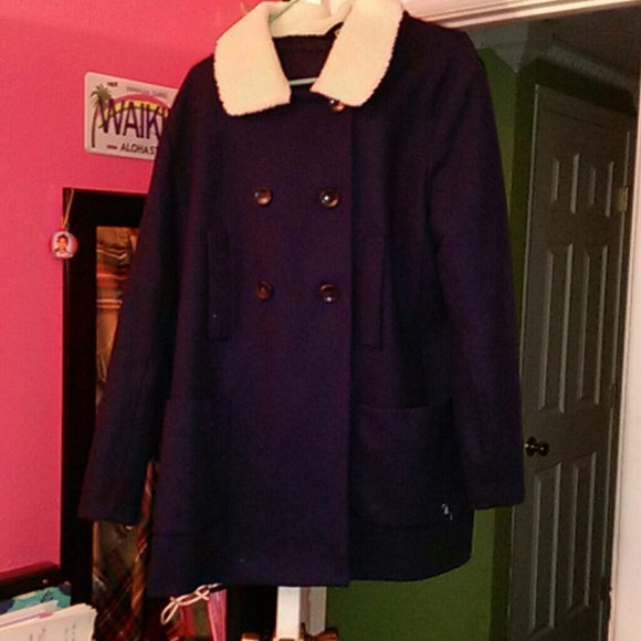 Dark blue pea coat