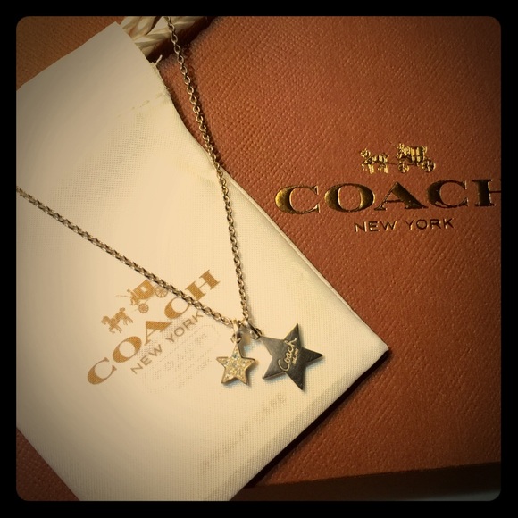 Coach necklace sterling silver