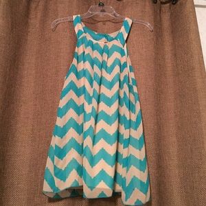 Blue chevron shirt. Worn once.