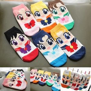 Set of 6 pairs sailor moon socks