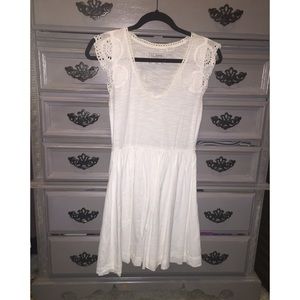 Adorable white eyelet cotton dress