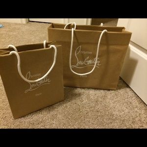 christian louboutin shopping bags