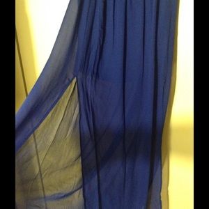 Maxi sheer blue skirt