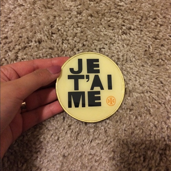 Tory burch je t'aime hand mirror!