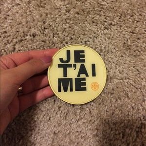 Tory burch je t'aime hand mirror!