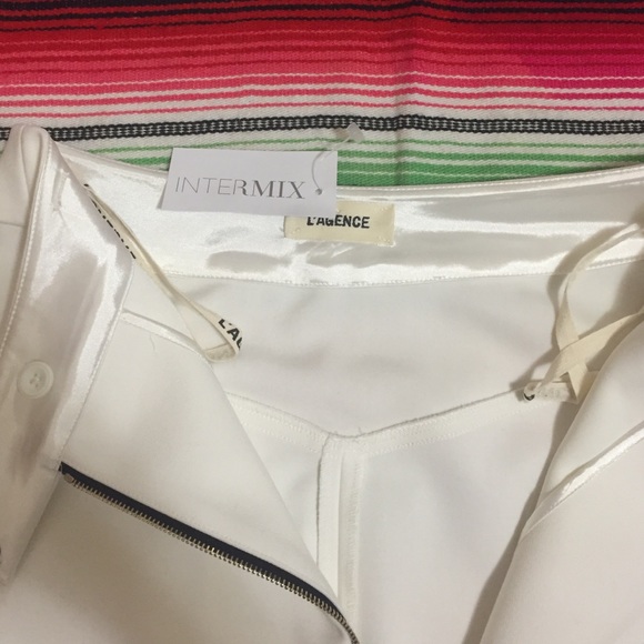 Lagence Skirts - New with tags white skirt with black zipper Lagence Skirts - New with tags white skirt with black zipper