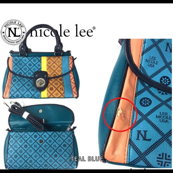 Nicole Lee Bags - Nicole Lee Adela Satchel shoulder bag Teal Blue Nicole Lee Bags - Nicole Lee Adela Satchel shoulder bag Teal Blue