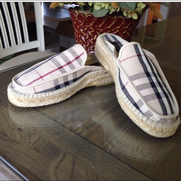 Authentic Burberry slide ons