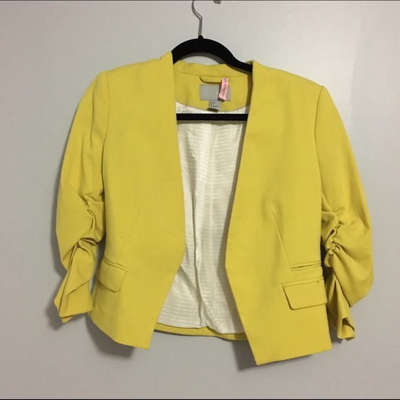 🌟Trendy Chartreuse Blazer, Size 8