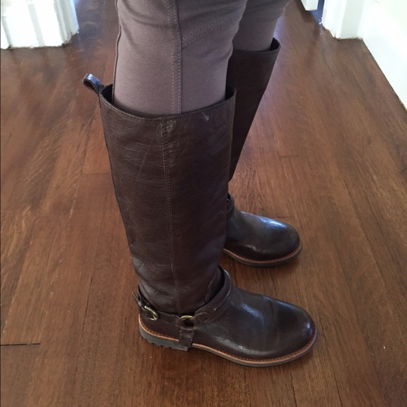 Coach brown riding boots