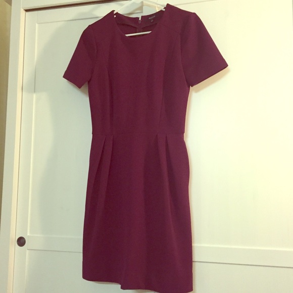 Madewell plum fit and flare dress - size 2