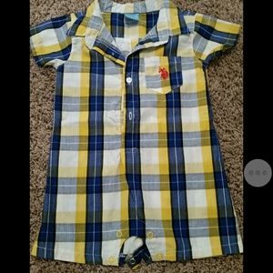 Baby boy Polo romper