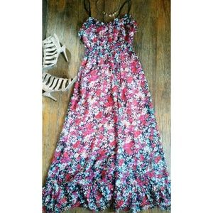 Elegant Floral Maxi Long Dress