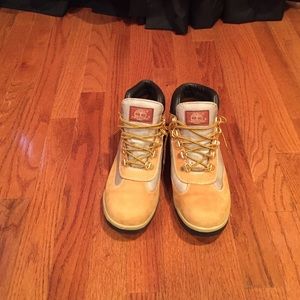 Tan timberland boots!