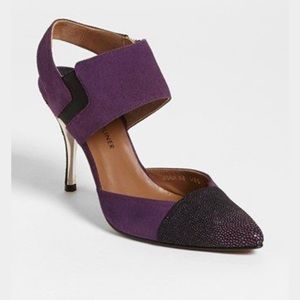 Donald J. Pliner Brava Purple Suede Heels