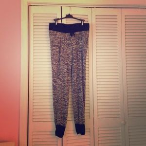 Black and White Knit Joggers