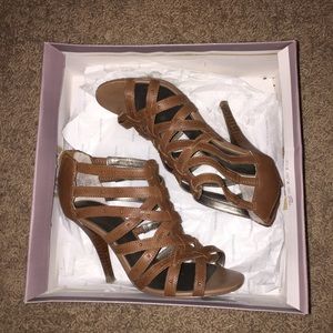 Frank Fortini "Kaylen" strappy heels