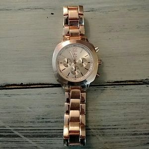 Rose gold watch