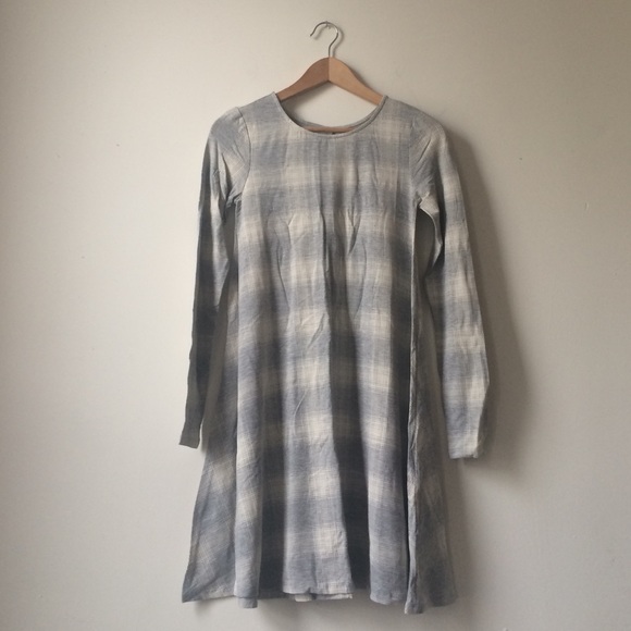 old navy plaid swing dress
